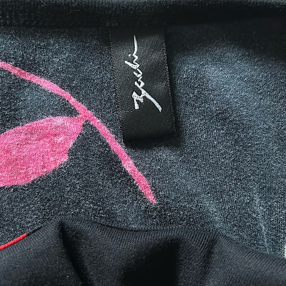 Zachi Gorgeous Black Floral Sequins Beaded Long Sleeve Sweater Top **Sz L** 🌺🌺 - Picture 5 of 5